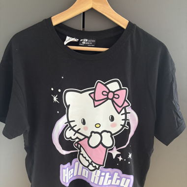 Black Hello Kitty T-shirt, oversized