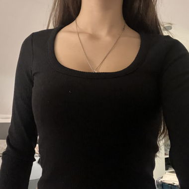 maglia maniche lunghe nera