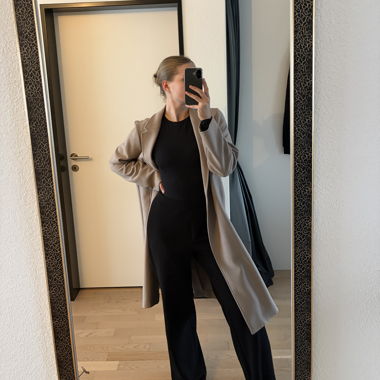 Cappotto lungo beige H&M taglia M