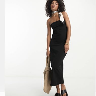 Robe tube sans bretelles ASOS noire taille M