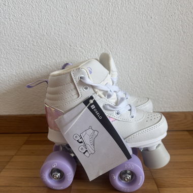 Pattini a rotelle per bambini bianco/viola Tagl. 31