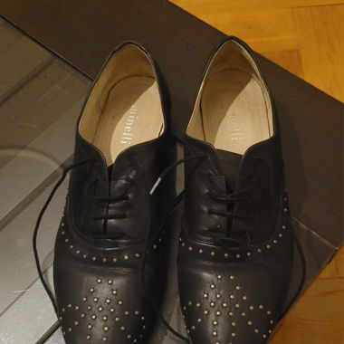 Chaussures à lacets en cuir 