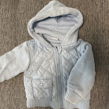 Veste à capuche pour enfants bleu clair