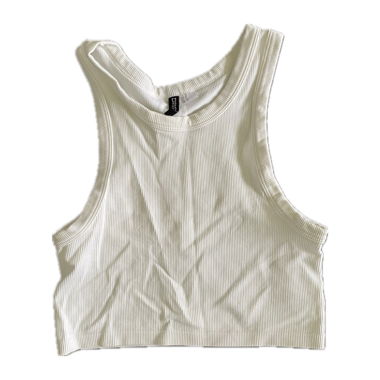 white tank top