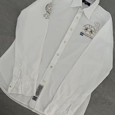 La Martina White Polo Shirt
