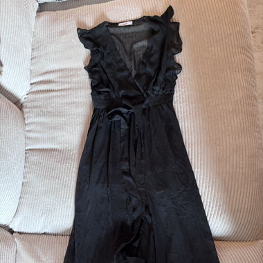 Black maxi sheer dress 