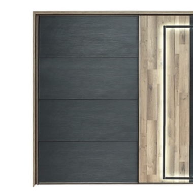 Armoire portes coulissantes avec eclairage LED