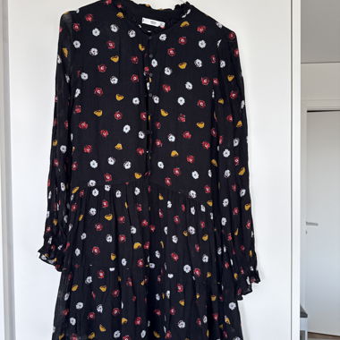 Black MNG Dress with Pattern