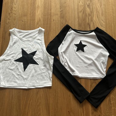 2 Crop Tops Sternen