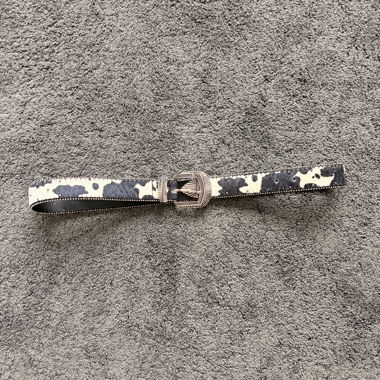 Cowhide Pattern Belt