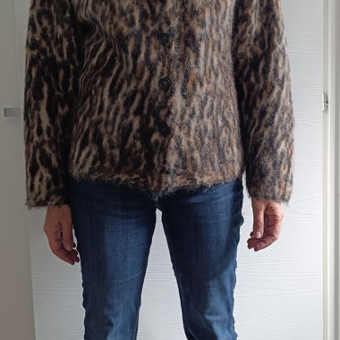 Cardigan COS maculato in mohair taglia S