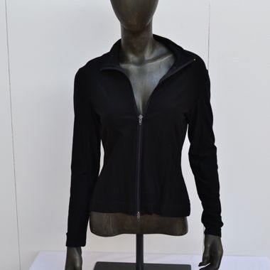The Swiss Label Schwarze Zip-Jacke