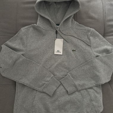 Grey Lacoste Hoodie