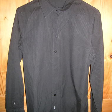 Langarmbluse schwarz, MASSIMO DUTTI