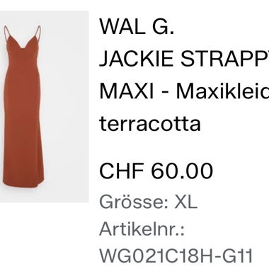 WAL G. Maxikleid terracotta XL