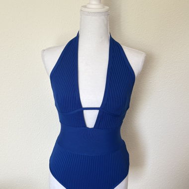 Body PLT Blu Cobalto con spalline - S/M