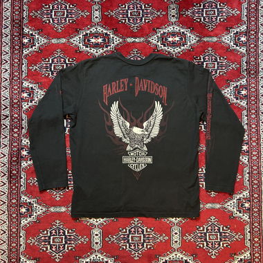 T-shirt à manches longues Harley-Davidson Vintage noir