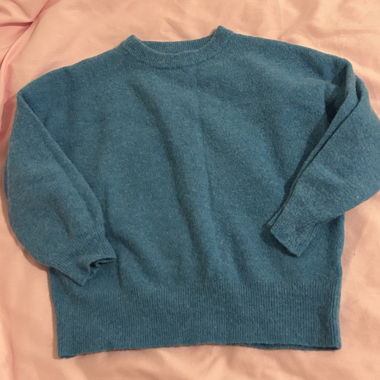 Maglione in lana blu