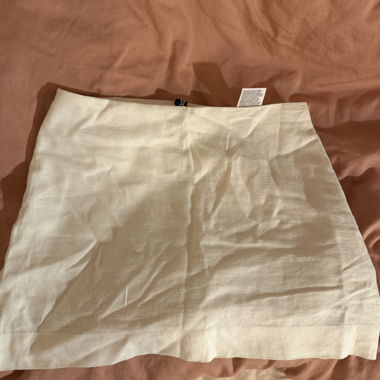 Minigonna bianca H&M Divided, taglia 34