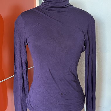 Purple Turtleneck Sweater