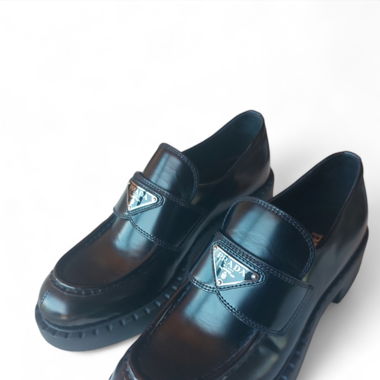 Prada mocassin chocolate noir