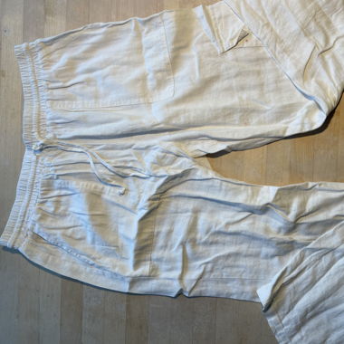 Leinen Hose Weiss