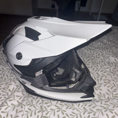 Casco da motocross bianco KTM