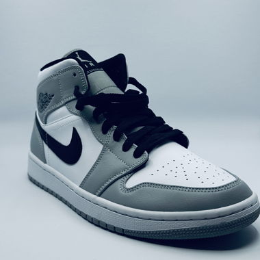 Air Jordan 1 Mid Light Smoke Grey Sneaker 8.5