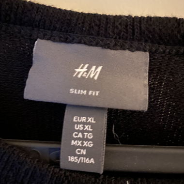 T-shirt H&M nero slim fit