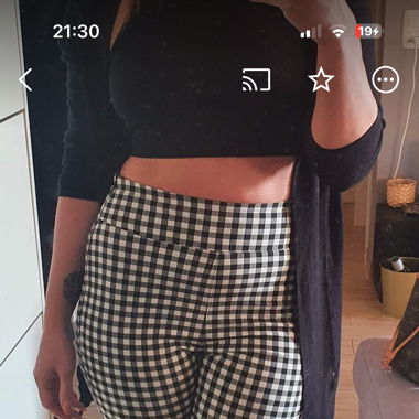 Pantalon à cadrillage