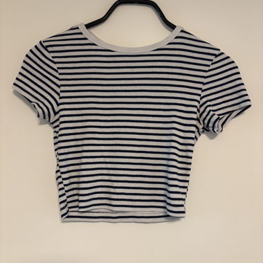 Striped Cropped Top Shirt by Zara