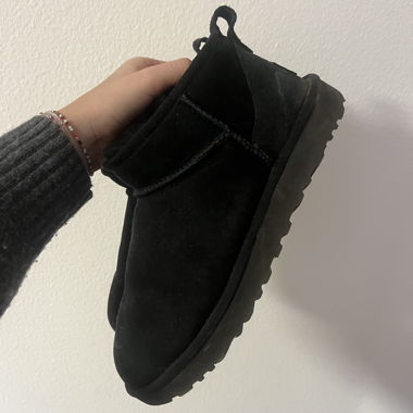 Black UGG ultra mini boots