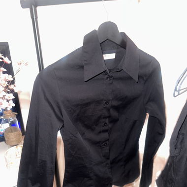 Chemise noire femme 
