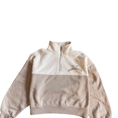 Kragenpullover beige