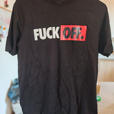T-shirt noir imprimé