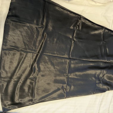 Black Satin Skirt