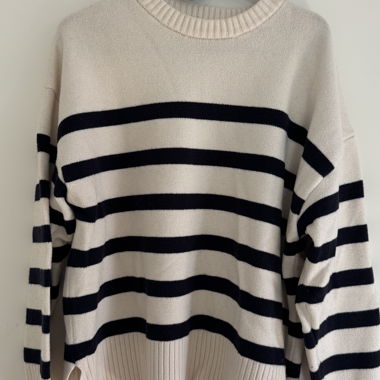 Maglione di maglia a righe Zara