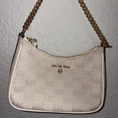 Borsa a spalla mini beige Michael Kors
