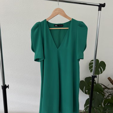 Vestito verde di Zara, taglia XS