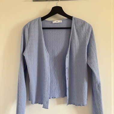 Cardigan en maille MNG bleu