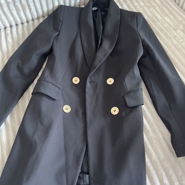 Black Wrap Blazer Dress