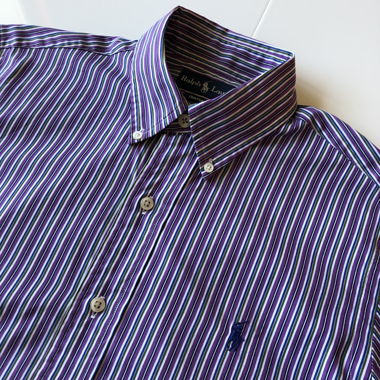 Shirt Polo Ralph Lauren Custom Fit Men Purple S