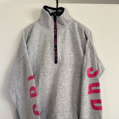 Grey Zipper Sweatshirt – GRL SQD (Size 170/176)
