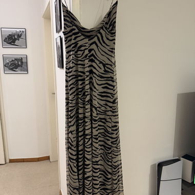 Robe maxi ZARA à imprimé zèbre