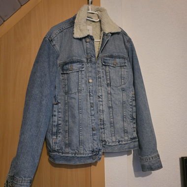 Giacca di jeans con fodera teddy S