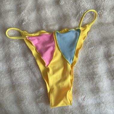 Slip Bikini Giallo/Rosa/Blu