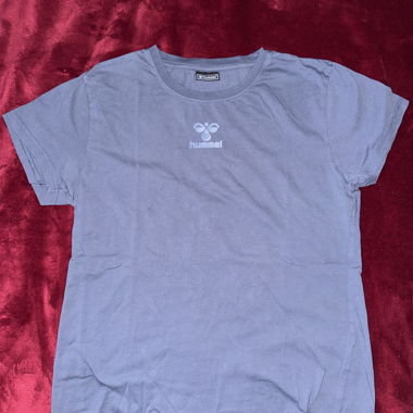 Hummel T-Shirt grau/blau