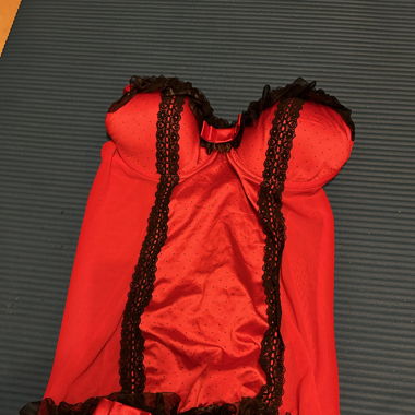 Corset rouge/noir 