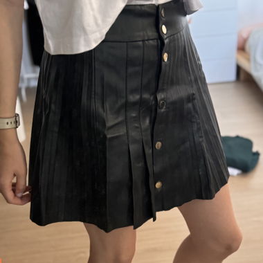 Jupe plissée noire