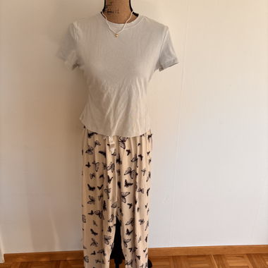 Pantaloni da lounge con stampa a farfalle